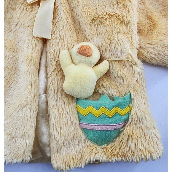 Gund Baby Quakzie Duck Costume Yellow Sherpa Plush With Rattle 3-12 Months - Picture 6 of 11